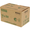 DELTACO Ultimate Alkaline batterie, 9V, 6LR61, 10-pack bulk ULTB-6LR61-10P