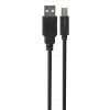 DELTACO USB2.0 cable Typ A - Typ B 1m, black USB-210S-LSZH