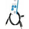 DELTACO USB2.0 cable Typ A - Typ B 1m, black USB-210S-LSZH