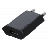 DELTACO USB wall charger, 1x USB-A, 1 A, 5 W, retail, black USB-AC172