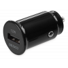 DELTACO USB car charger, 1x USB-A 2.4 A, 1 m Lightning cable, black USB-CAR130