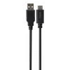 DELTACO USB2.0 cable, Typ A - Typ C 1m, black USBC-1004-LSZH