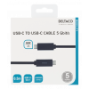 DELTACO USB-C kabel, 0,5m, USB 3.1 Gen 1, svart USBC-1053M