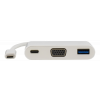 USB3.1 Type C to VGA+USB3.0+DP White