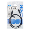 DELTACO USB-C-kabel, 1m, USB 3.1 Gen 2, 10 Gbps, 60W, svart USBC-1122