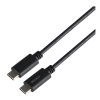 DELTACO USB3.2 gen1, USB-C - USB-C, 5A EPR, 1m, black USBC-1501-LSZH