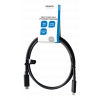 DELTACO USB3.2 gen1, USB-C - USB-C, 5A EPR, 1m, black USBC-1501-LSZH