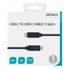 DELTACO USB-C - USB-C cable, 5Gbit/s, 5A, 2M, black USBC-1503M