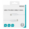DELTACO USB-C - USB-C cable, 5Gbit/s, 5A, 2M, white USBC-1504M
