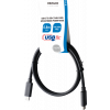 DELTACO USB4 gen3, USB-C - USB-C, 5A EPR, 0,8m, black USBC-4008-LSZH