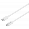 DELTACO USB-C wall charger, 1x USB-C PD 20 W, 1 m USB-C cable, white USBC-AC146