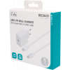 DELTACO USB-C wall charger, 1x USB-C PD 20 W, 1 m USB-C cable, white USBC-AC146