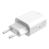 DELTACO USB-C wall charger, 1x USB-C PD 20 W, PPS 25 W, white USBC-AC147