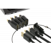 DELTACO Office, USB-C ADAPTER RING, mDP, DP, VGA, HDMI USBC-AR1