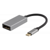 DELTACO USB-C - DP adapter, USB-C ha, DP ho, 3840x2160 60Hz, space gre USBC-DP2