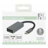 DELTACO USB-C - DP adapter, USB-C ha, DP ho, 3840x2160 60Hz, space gre USBC-DP2