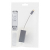 DELTACO USB-C nätverksadapter, Gigabit, 1xRJ45, 1xUSB-C hane, alu, rym USBC-GIGA4