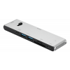 DELTACO USB-C MB dockningsstation HDMI/SD/mSD-läsare PD 3.0 spc grey USBC-HDMI21