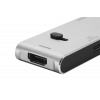 DELTACO USB-C MB dockningsstation HDMI/SD/mSD-läsare PD 3.0 spc grey USBC-HDMI21