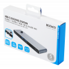 DELTACO USB-C MB dockningsstation HDMI/SD/mSD-läsare PD 3.0 spc grey USBC-HDMI21