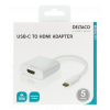 DELTACO USB-C till HDMI adapter, 4096x2160 30Hz, vit USBC-HDMI7