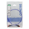 DELTACO Tough Slim CAT.6A U/UTP-kabel, flertrådig, 3.8mm, 0.5m, blå UUTP-1300