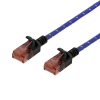 DELTACO Tough Slim CAT.6A U/UTP-kabel, flertrådig, 3.8mm, 1,5m, blå UUTP-1302