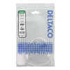 DELTACO Ultra Slim U/UTP Cat.6 patchkabel, 2.6mm, 0,5m, vit UUTP-1410