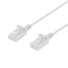DELTACO Ultra Slim U/UTP Cat.6 patchkabel, 2.6mm, 1m, svart UUTP-1411
