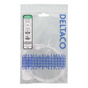 DELTACO Ultra Slim U/UTP Cat.6 patchkabel, 2.6mm, 1m, svart UUTP-1411