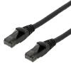 DELTACO U/UTP High Flex Cat6 patchkabel, 5m, flertrådig, 24AWG, svart UUTP-1505