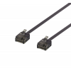Flat CAT/6A U/UTP 1m Black