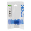 DELTACO skärmat vägguttag, utanpåliggande FTP 1xRJ45, Cat6A, vit VR-220