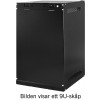 TOTEN, 10" väggskåp, 6U, 280x310, glasdörr, omonterad, svart