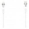 PREMIUM BRAIDED LIGHTNING TO USB-C - MFI - 2M - White/Silver XWH-LC3-03