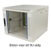 TOTEN System Z, 19” väggskåp, 9U, 600x600, glasdörr, vit ZS66096000