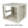 TOTEN System Z, 19” väggskåp, 9U, 600x600, glasdörr, vit ZS66096000
