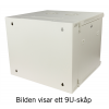 TOTEN System Z, 19” väggskåp, 9U, 600x600, glasdörr, vit ZS66096000
