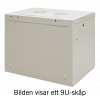 TOTEN System Z, 19” väggskåp, 12U, 600x600, glasdörr, vit ZS66126000
