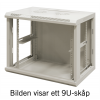 TOTEN System Z, 19” väggskåp, 12U, 600x600, glasdörr, vit ZS66126000