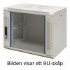 TOTEN System Z, 19” väggskåp, 12U, 600x600, glasdörr, vit ZS66126000