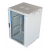 TOTEN System Z, 19” väggskåp, 18U, 600x600, glasdörr, vit ZS66186000
