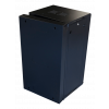 TOTEN System Z, 19” väggskåp, 22U, 600x600, glasdörr, svart ZS66226001
