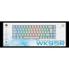 WK95R Trådlöst 65% tangentbord, Tysk layout, vit/RGB