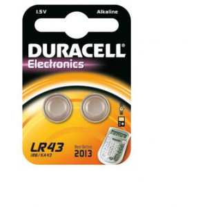 Batteri LR43 - Duracell Long-Life Silver 2st