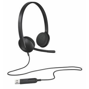 Logitech Stereo Headset H340, USB, Black Retail