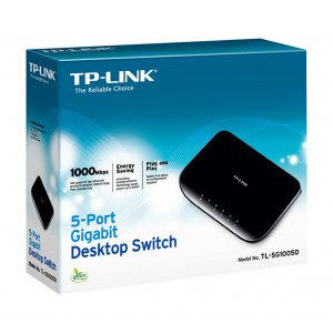Nätverksswitch 5-port - TP-Link Gigabit