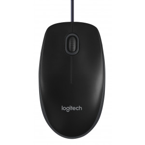 Logitech B100- Optical Mouse- Black