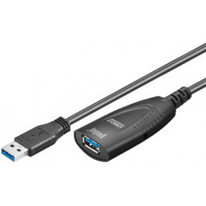 USB 3.0 Förlängningskabel A ha - A ho 5m Aktiv