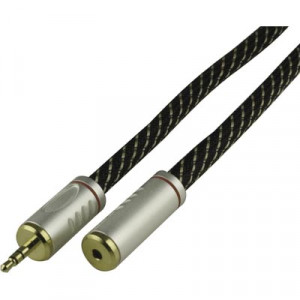 Ljudkabel 1x3.5mm ha - 1x3.5mm ho (2m) GOLD